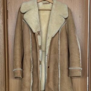 Eddie Bauer genuine shearling coat